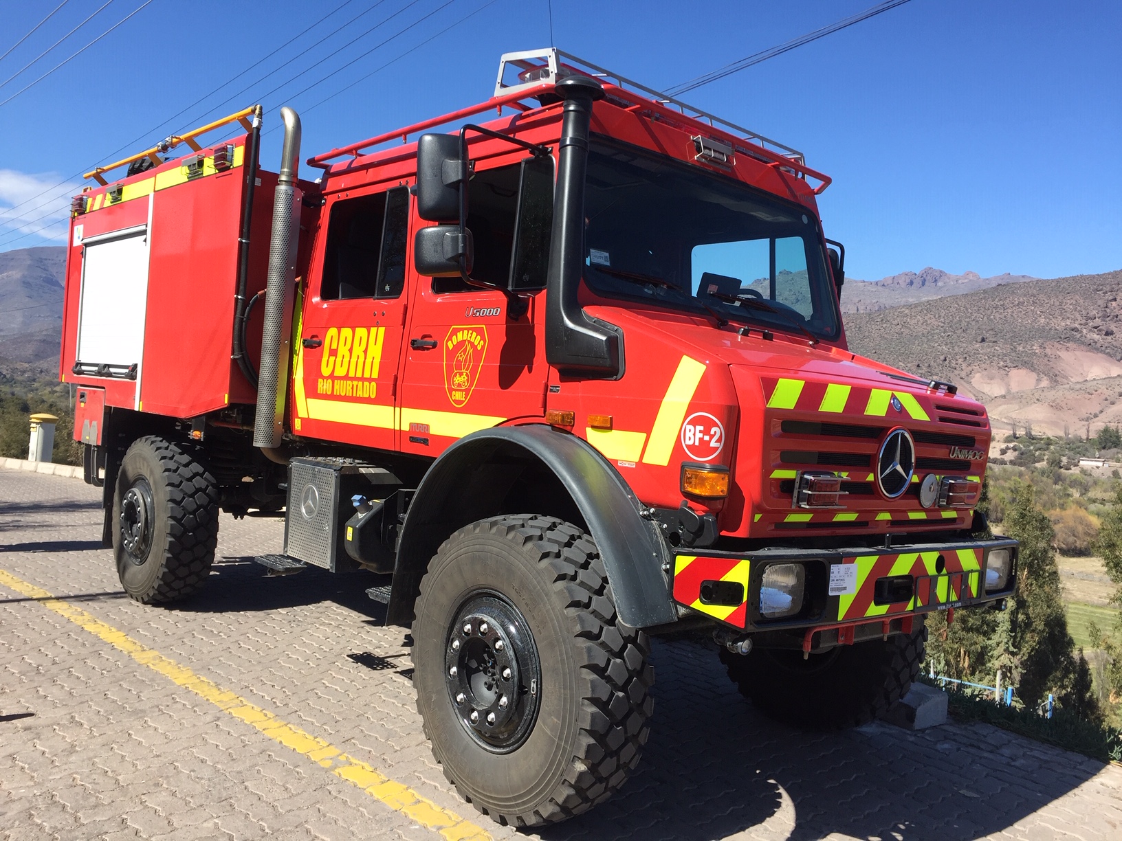 Cuerpo de Bomberos de Río Hurtado recibió un moderno Carro Forestal para combatir emergencias gracias a los aportes del Gobierno Regional