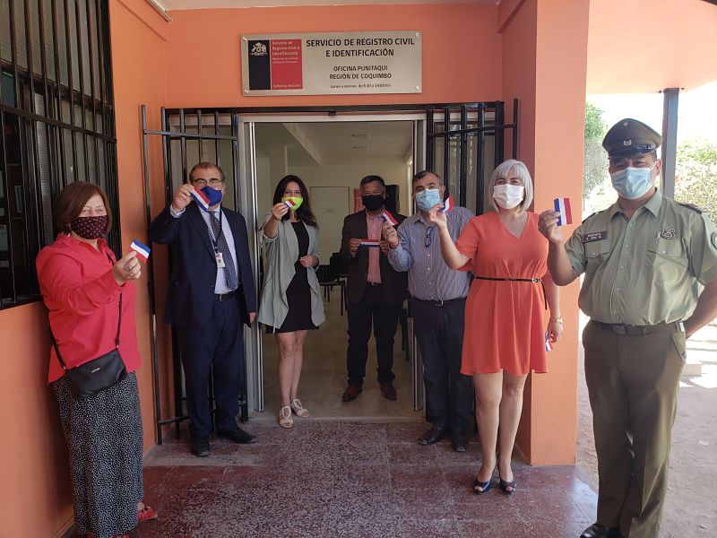 Inauguran moderna oficina del Registro Civil en Punitaqui