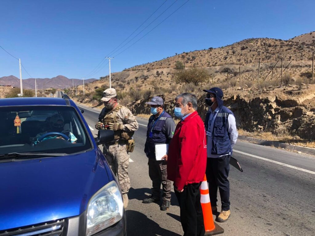 Gobernación de Limarí monitorea jornada de cuarentena en Monte Patria