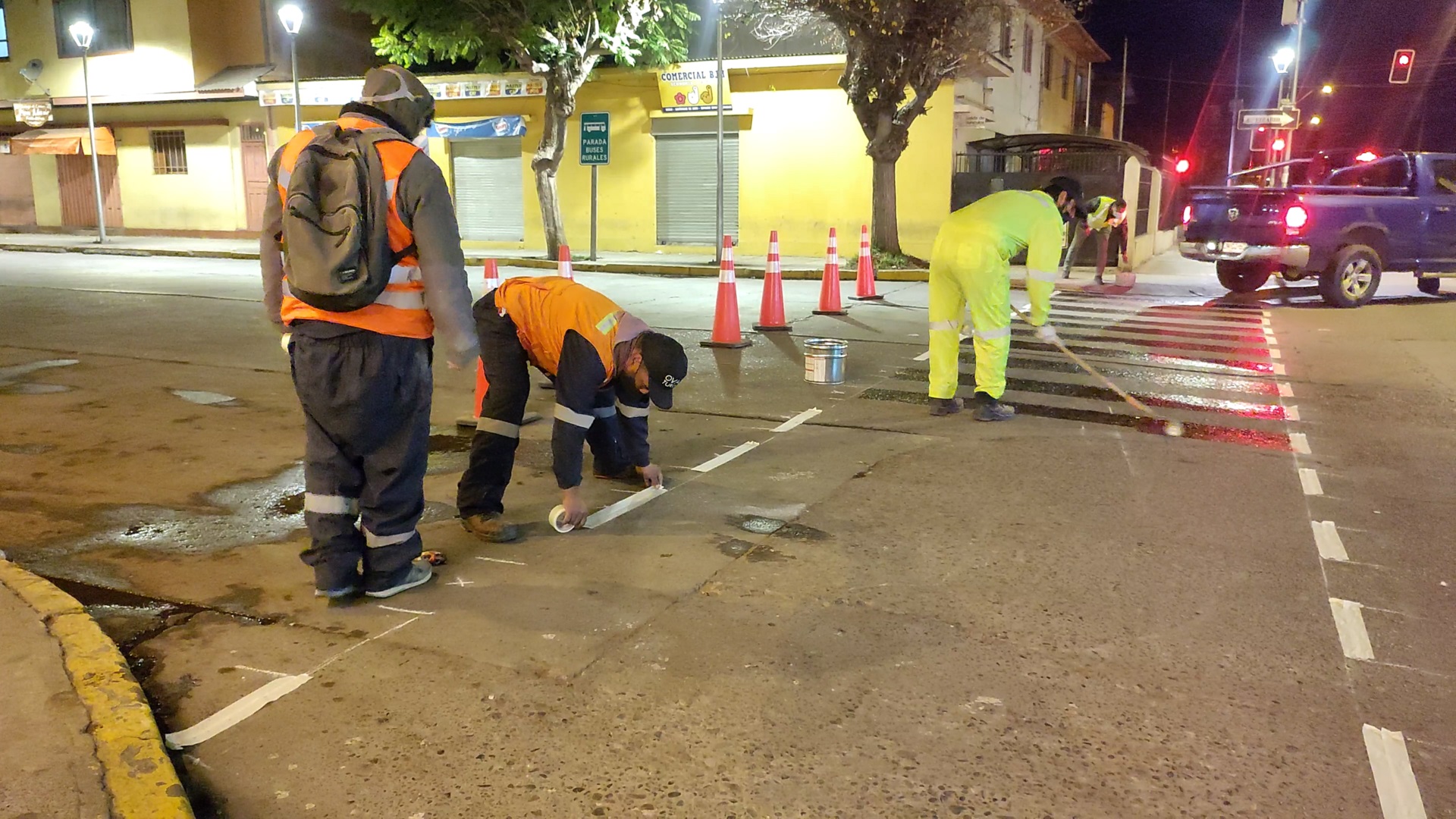 Realizan demarcación de pasos peatonales en Ovalle