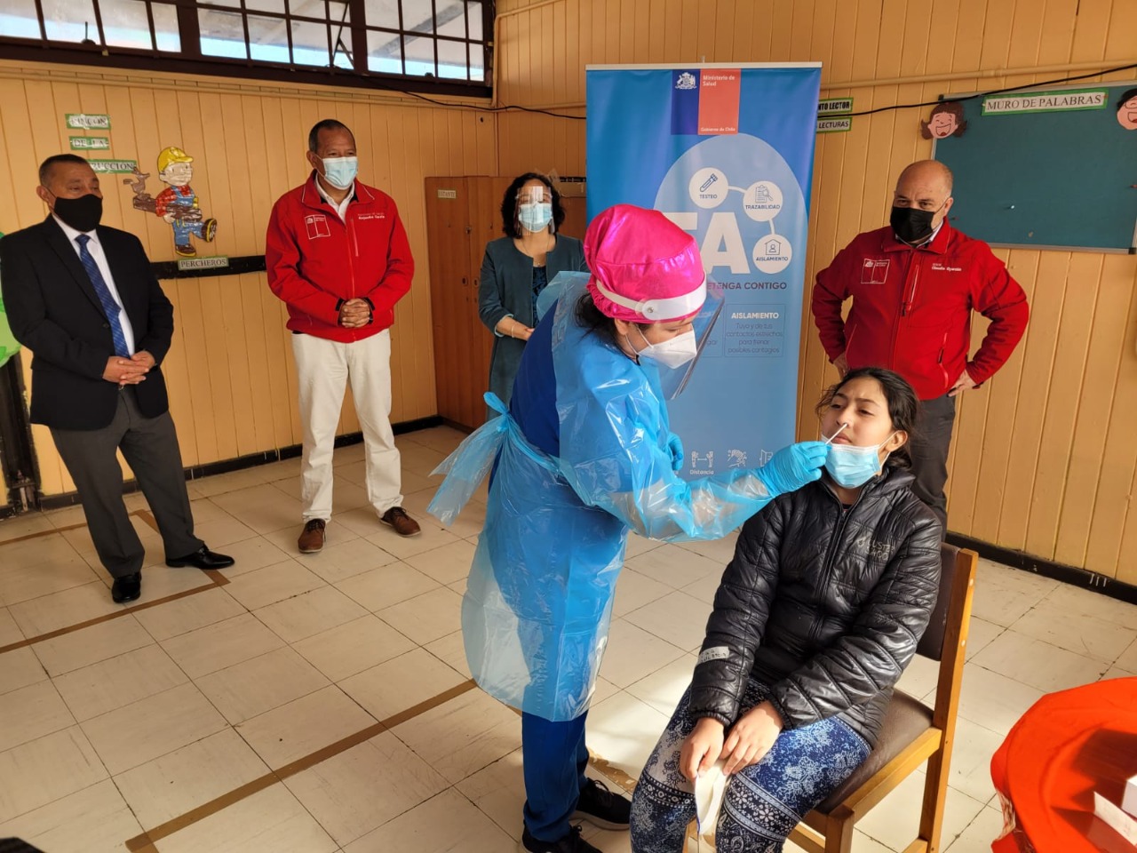 Comienza la implementación de nueva estrategia de test antígeno nasal en colegios de la región