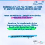 Ministra Vallejo anuncia extensión de plazos para postular a fondos SEGEGOB