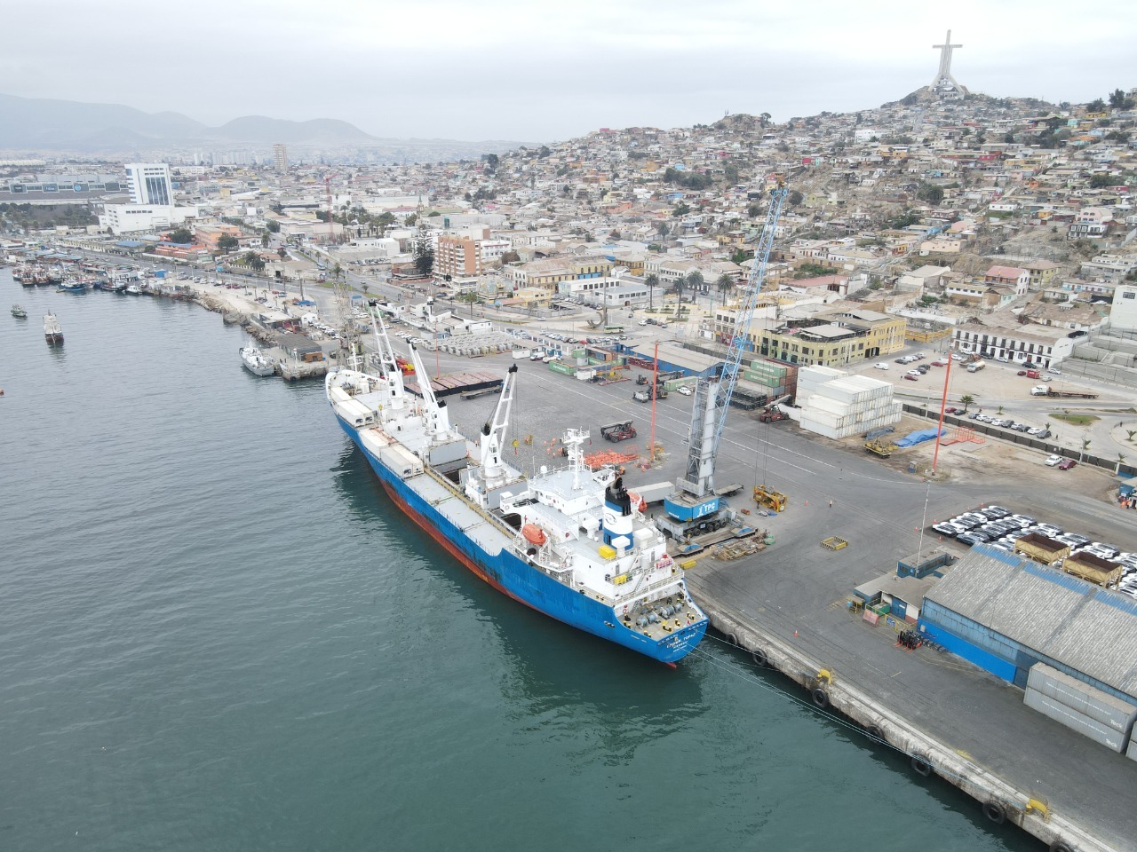 Puerto de Coquimbo reanuda exportaciones con fruta de invierno local, y detectan que utilizar esa terminal reduce costos y la huella de carbono