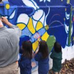Con creación de un mural y música se celebró el Día de la Niñez en residencia del Servicio Mejor Niñez
